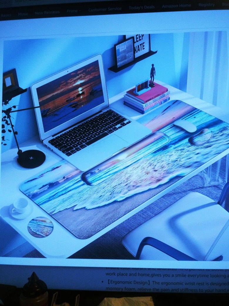 Desktop. Compuer Pad. XXL. Beach Ocean.
