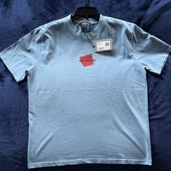 MEN'S TAPED BALENCIAGA BACK T-SHIRT MEDIUM FIT IN GREY BLUE