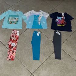 Old Navy Toddler Girl’s Leggings and Shirts / Tops, Size 18-24 Months 