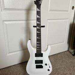 Like-New Jackson JS22 Dinky Series White Electric Guitar