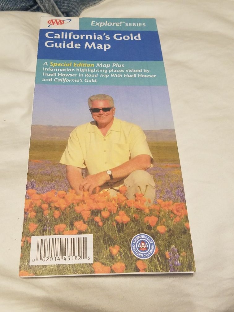Huell howser California gold special edition aaa guide map