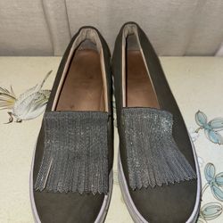 Brunello Cucinelli size 39 Monili Fringe Leather Sneakers