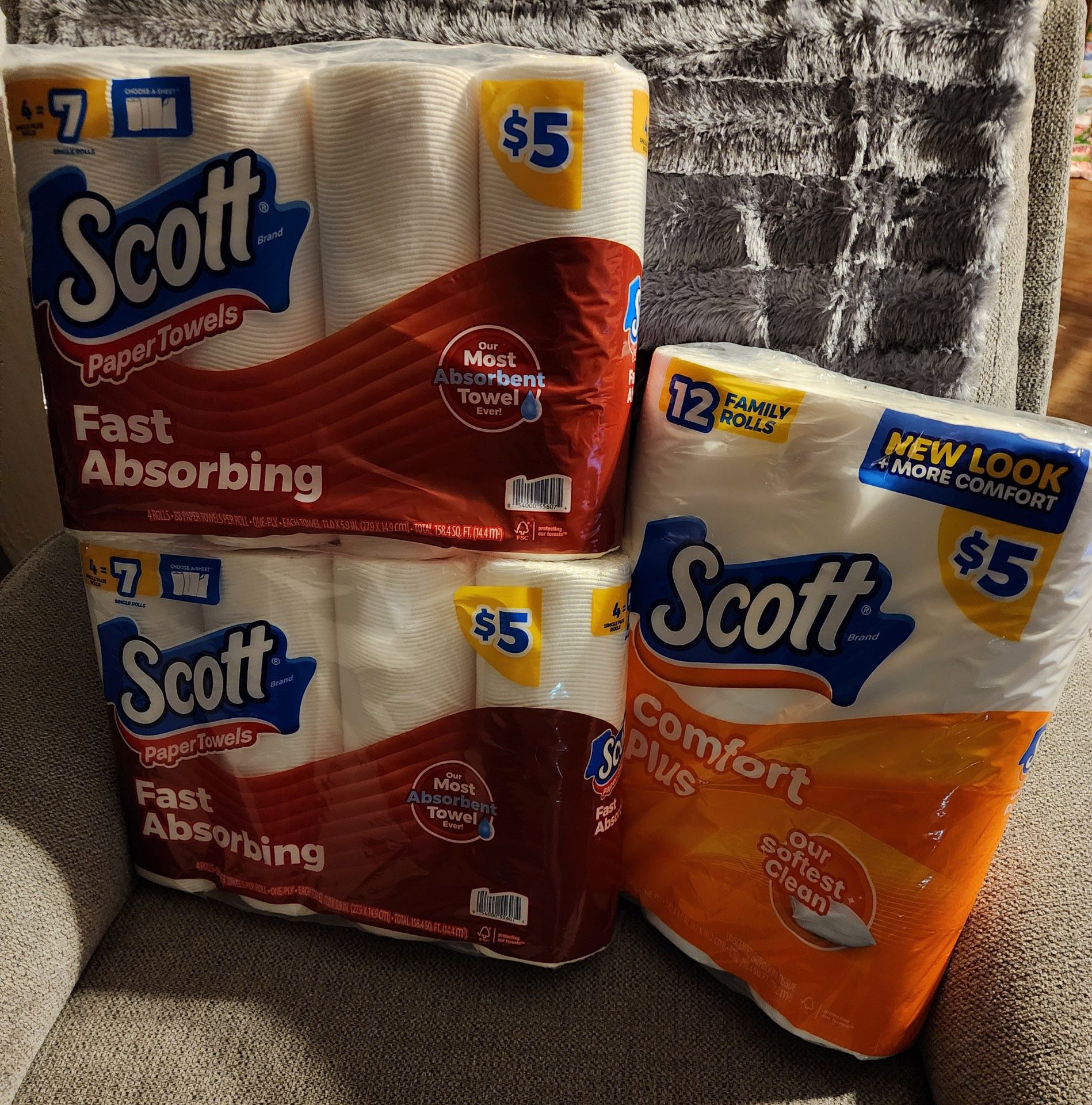 Scott Paper Towels And Toilet Paper 