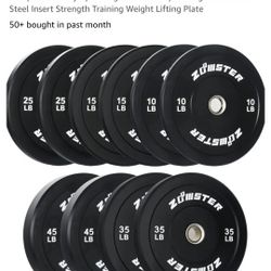 Full Set Plates With Barbell