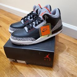 Men's Jordan Retro 3 Black Cement Size 11 2018 