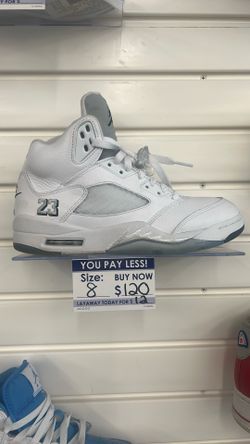 Air Jordan 5 Retro White metallic
