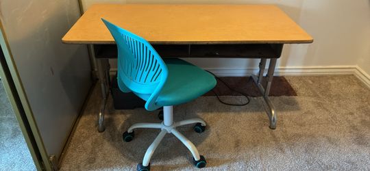 Vintage School Desk Chair Set