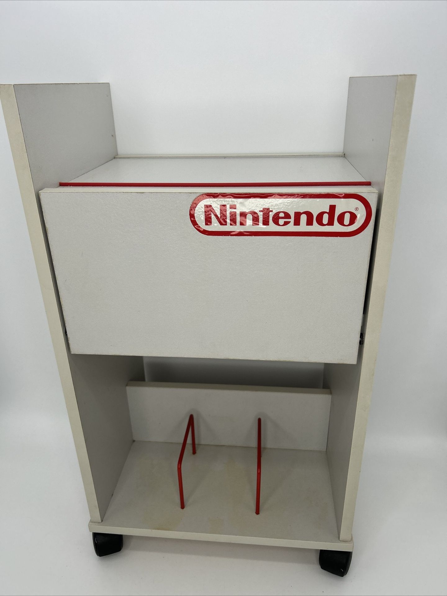 Rare Vintage Nintendo Rolling video game Console Storage Cart