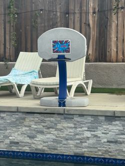 Pool basketball hoop