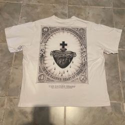 CTHDRL Cathedral Jesus God Every Saint Has A Past Graphic T-Shirt SZ S Religious