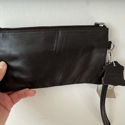 Wilsons Leather Brown Womens Wallet Clutch Wristlet Purse Bag NWT 90s Vintage