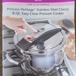 Princess Heritage Stainless Steel Classic 8-Qt. Pressure Cooker