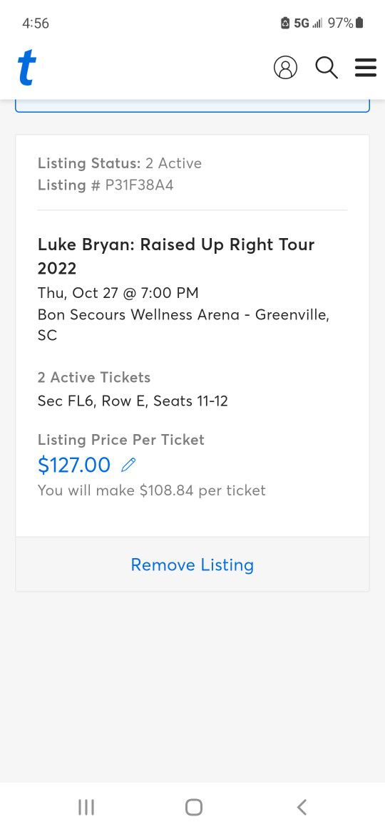 Luke Bryan Tickets In Greenville 2