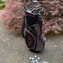 Golf Clubs and Bag