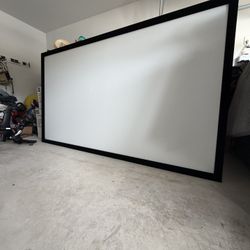 Theater screen with projector