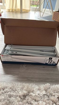 ClosetMaid ShelfTrack 12-Inch Bracket Supports White