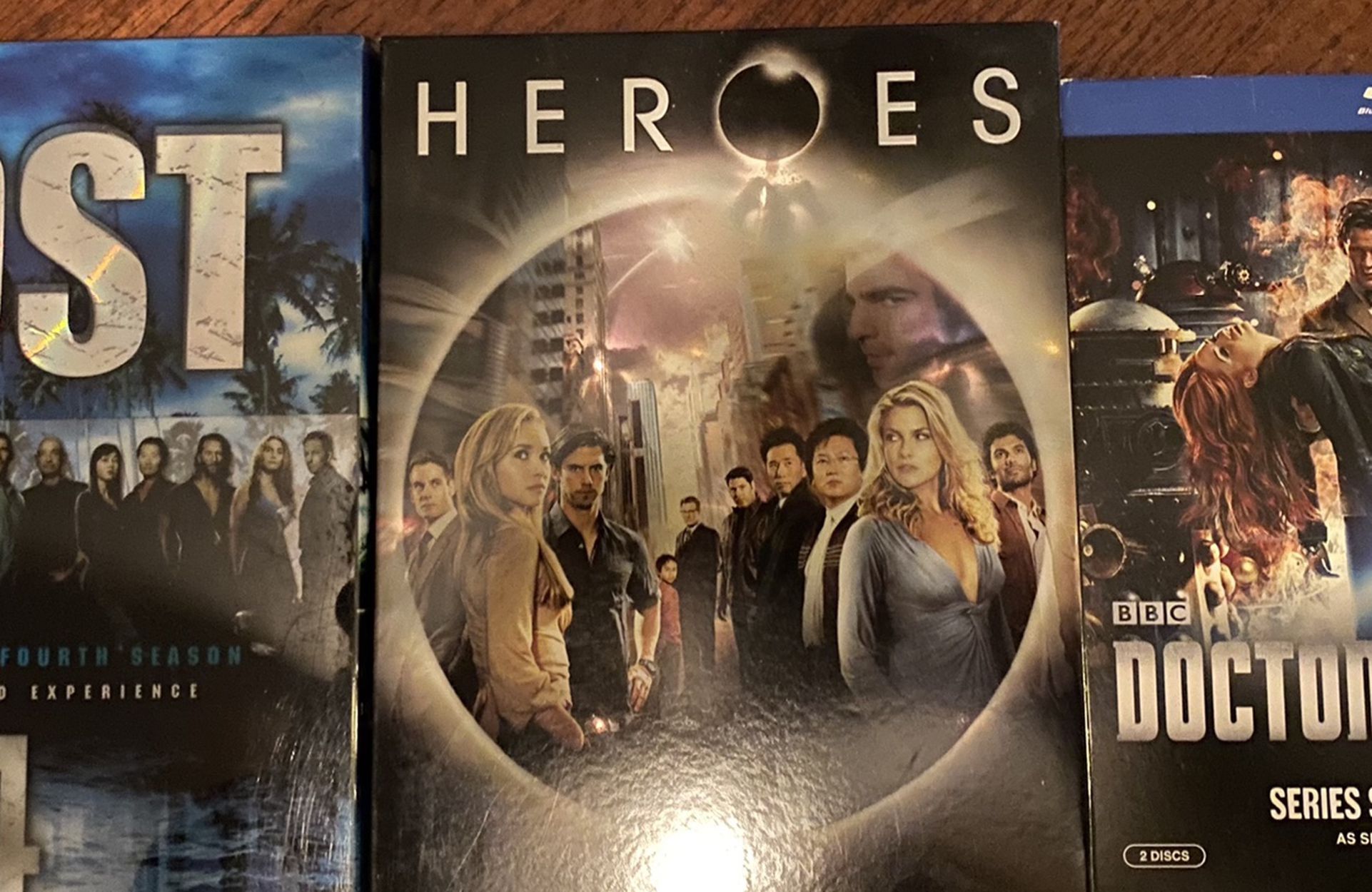 DVD/Blu-ray Lost, Heroes, Doctor Who