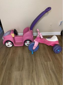 Toddler Kid Trike + Push Car