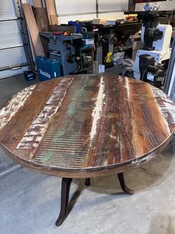 Adjustable Height Crank Table