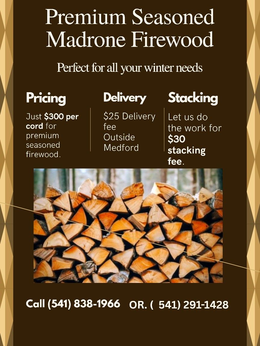 🔥🔥Seasoned Madrone FIREWOOD 🔥🔥