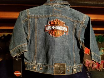 ***NEW***Harley Davidson Jean Jacket Brand Harley Davidson Size 2 Toddler OBO