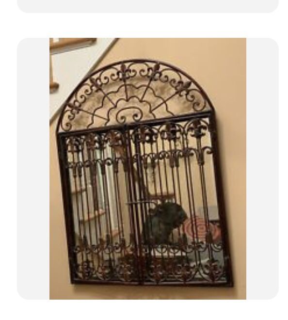 Wrought  Iron Wall Mirror 