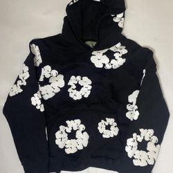 Black and White Denim Tears Hoodie