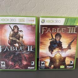 Xbox 360 Fable II and Fable III