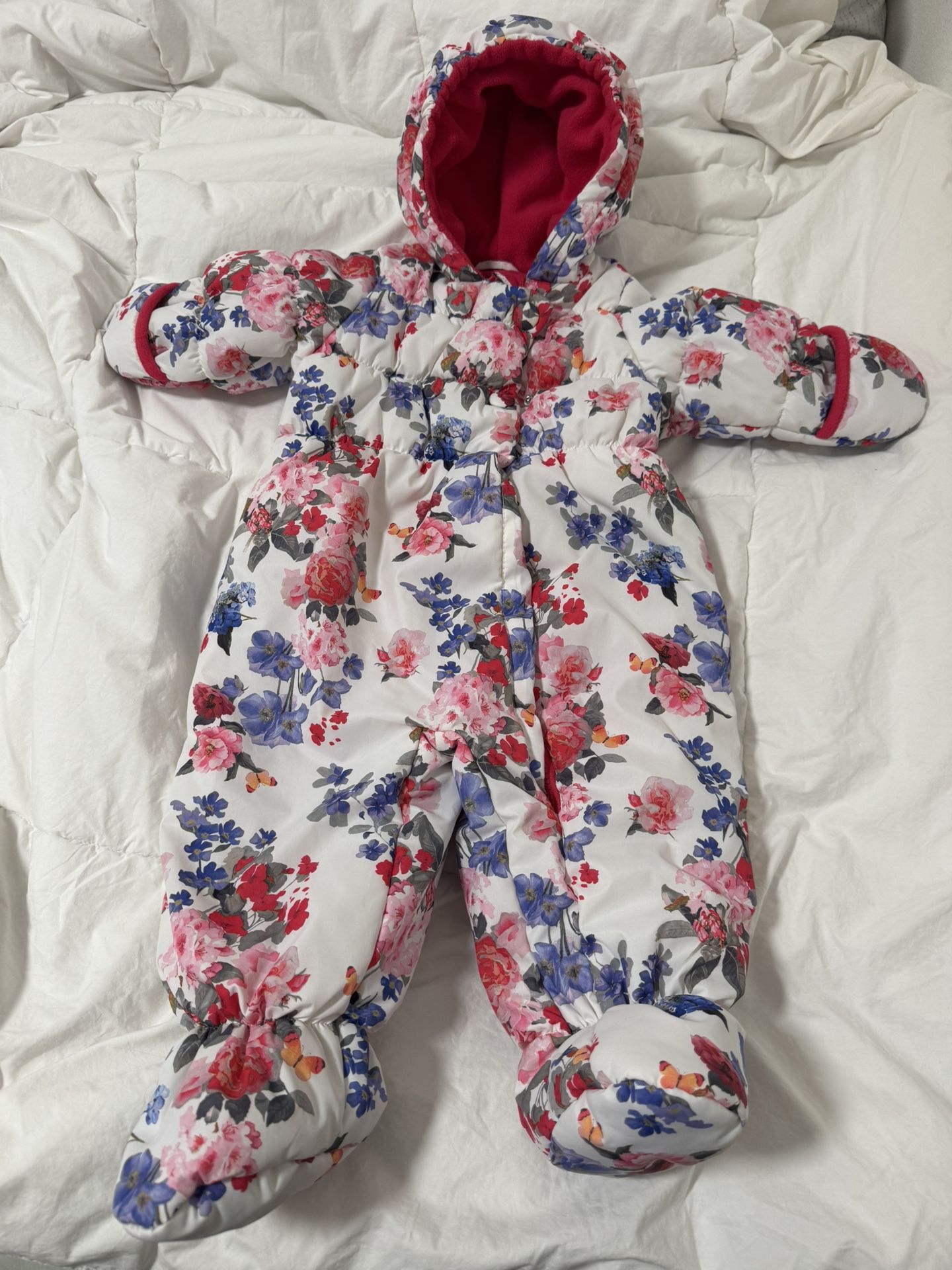 Baby Winter Snowsuit, size - 12M Floral baby snowsuit by R 1881 by S.
