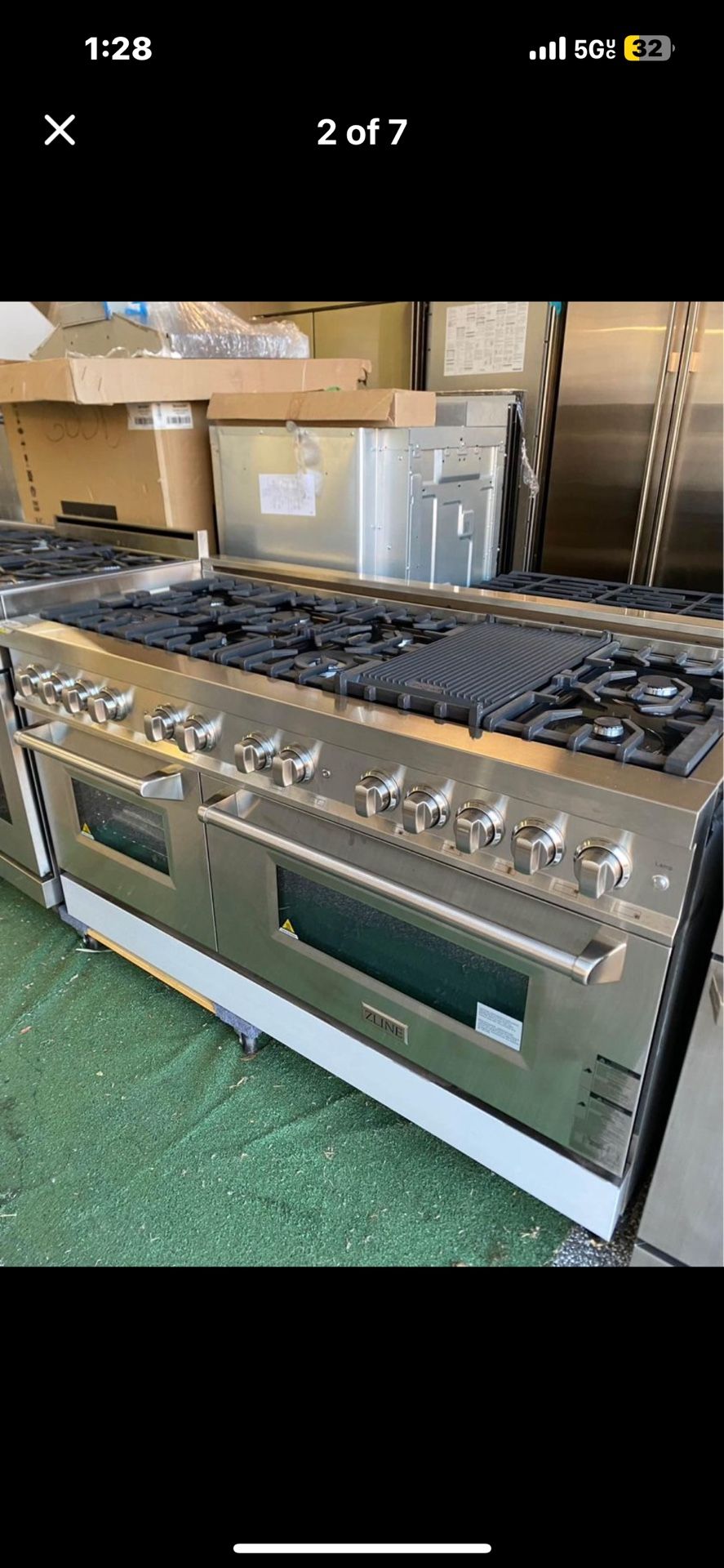 New Dual Fuel 60” Zline Range
