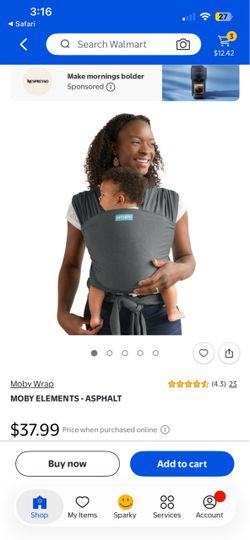Moby Elements baby wrap carrier