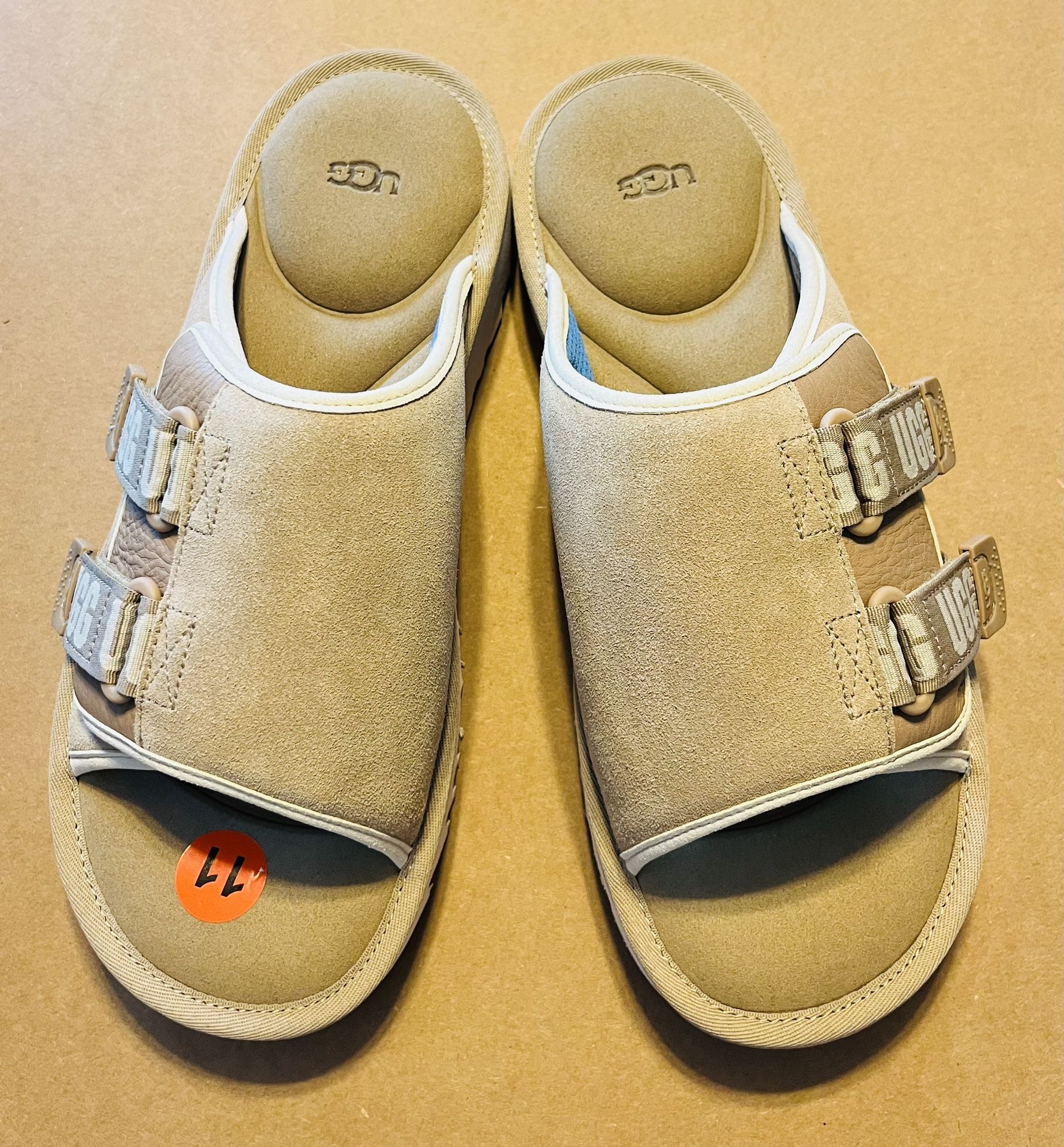 UGG Goldencoast Strap Slide Sand Suede Sandals - Men Size 11 - 1142730- NEW