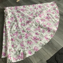 Badgley Mischka Floral Umbrella Tablecloth Round 70”