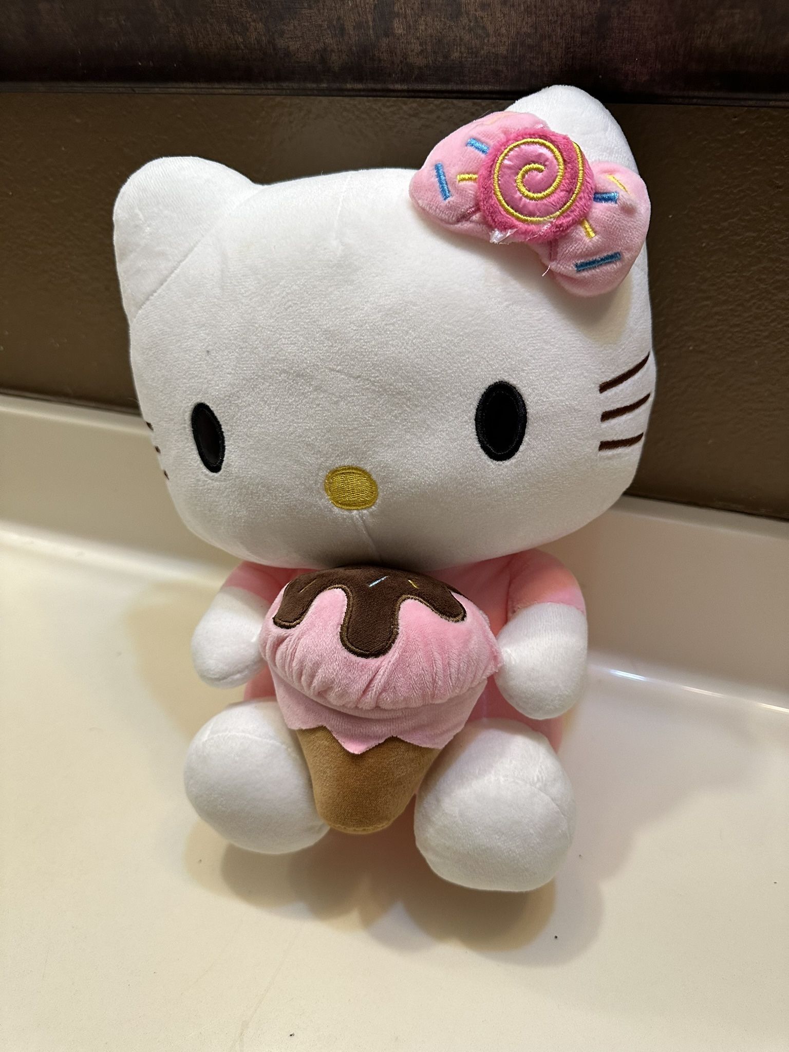 New Big Pink Strawberry Hello Kitty Plush