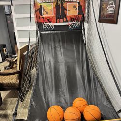 Hathaway Sure Shot 81-in Dual Basketball Arcade game for game room 