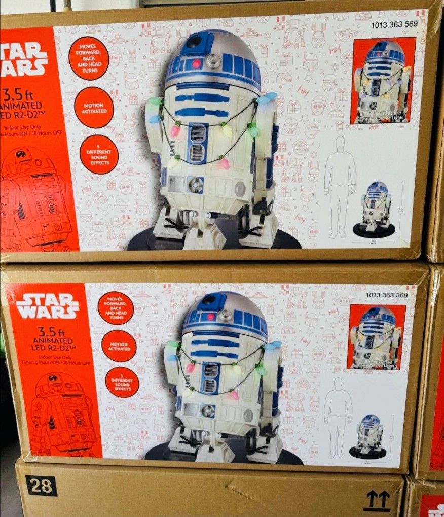 LED Star Wars 3.5 ft. Animated LED R2-D2 Holiday Decoration