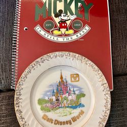 Disney Plate And Notebook!