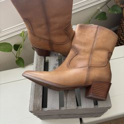 Short Leather Boots Women's 