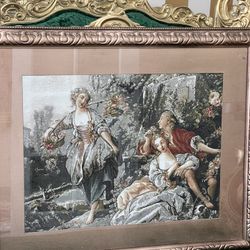 Very Beautiful gorgeous Victorian Romeo Juliet picture 36 x 30