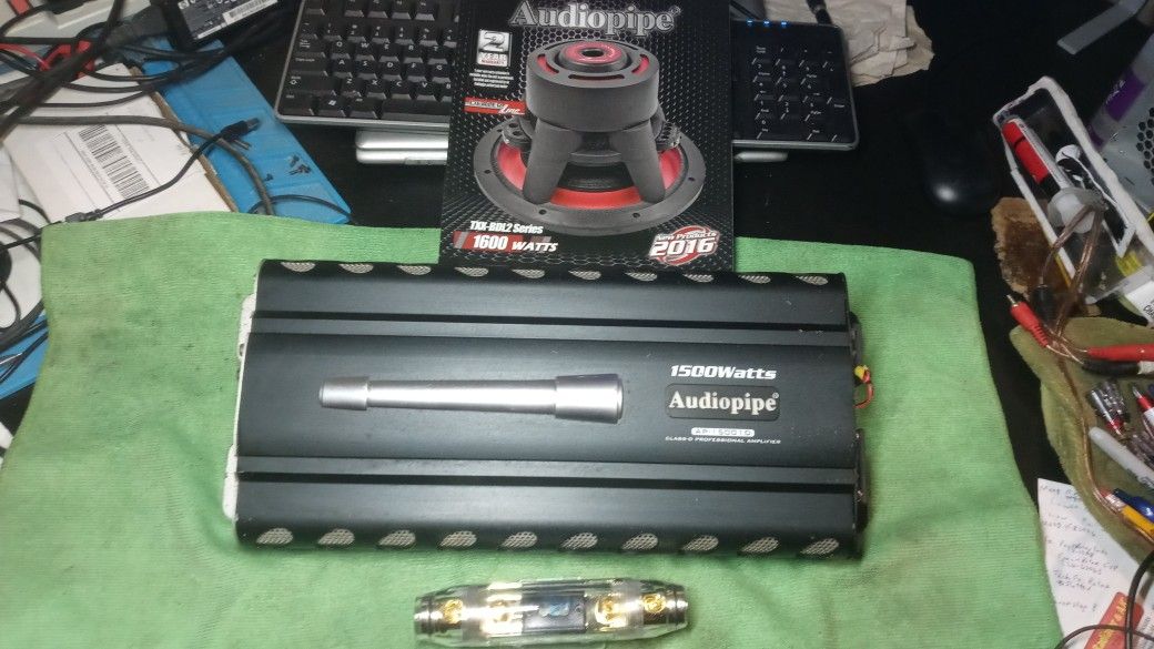 Bass Car Amp Audiopipe AP1500.1D 1 Channel Amplifier