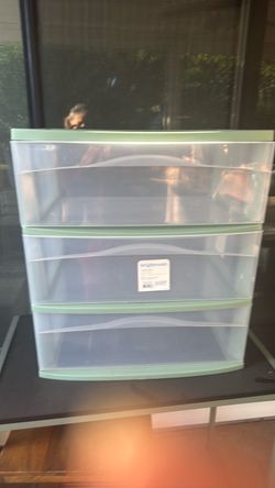 3 Drawer cart plastic