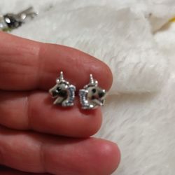 UNICORN 🦄 EARRINGS 925 STERLING SILVER