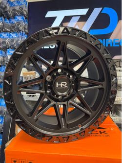 (Set of 4) HardRock Off-Road H109 17x9 6x135 -12mm Matte Black Wheels Rims
