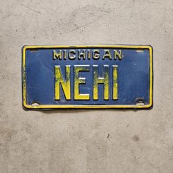 EXPIRED MICHIGAN LICENSE PLATE 