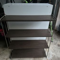 3 tier medium duty metal bookself