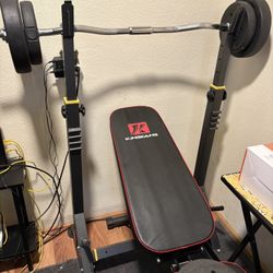 Adjustable Weight Set Rack Bench Press