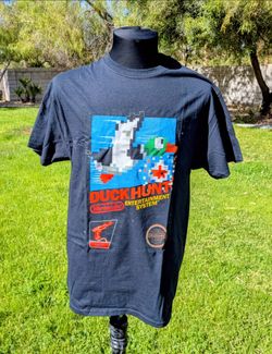 Duck Hunt Nintendo NES Classic Box Art Pic Graphic Print Adult Medium Shirt New