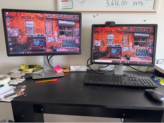 At home office set up