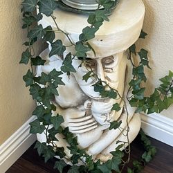 Mother And Baby Monkey Plant Stand