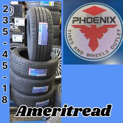 ​🚗 Ameritread Xtreme Grip Tires ​Size & Fitment: 235/45-18 ​Description: Dependable all-season traction and long-lasting durability designed for your